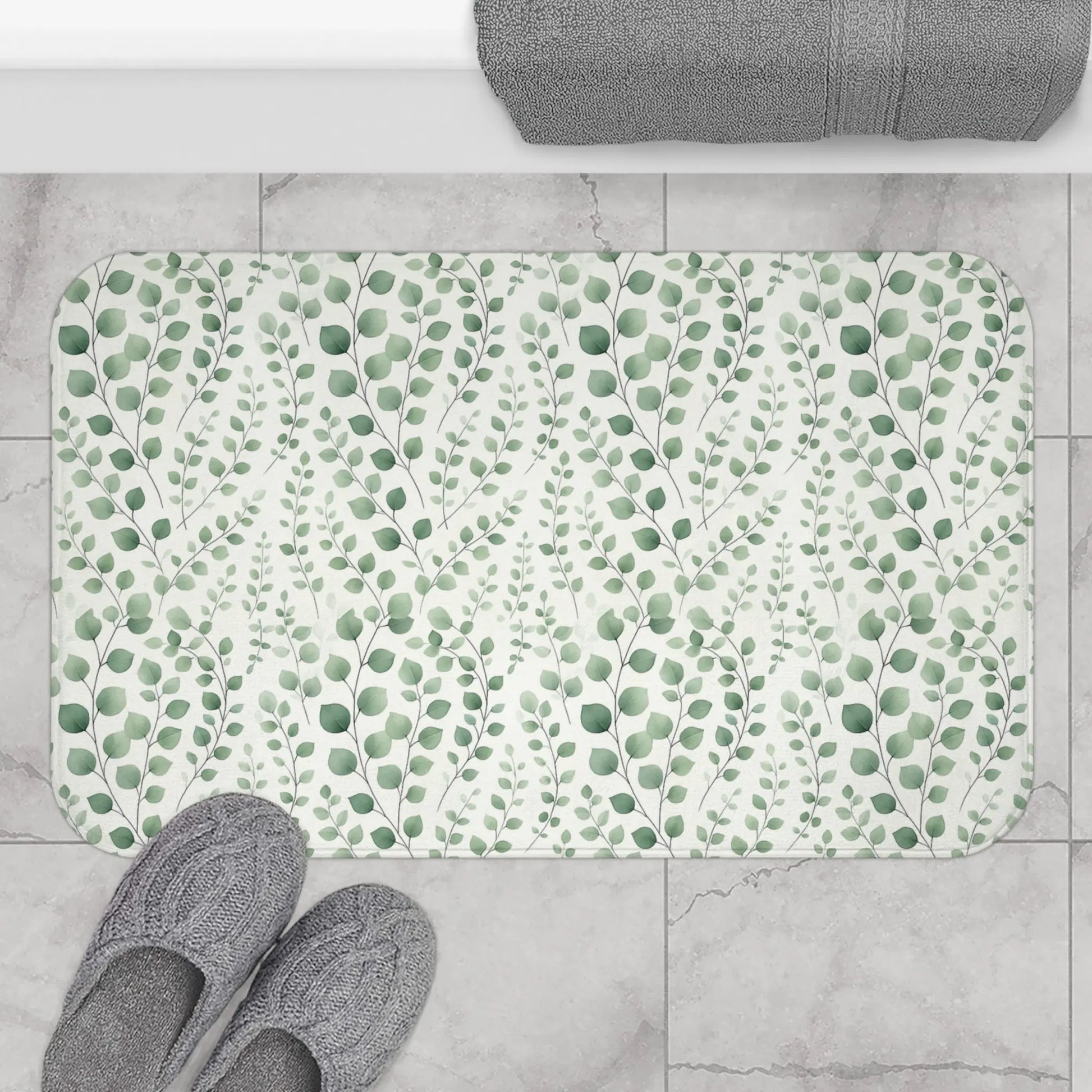 Botanical Rain Bath Mat
