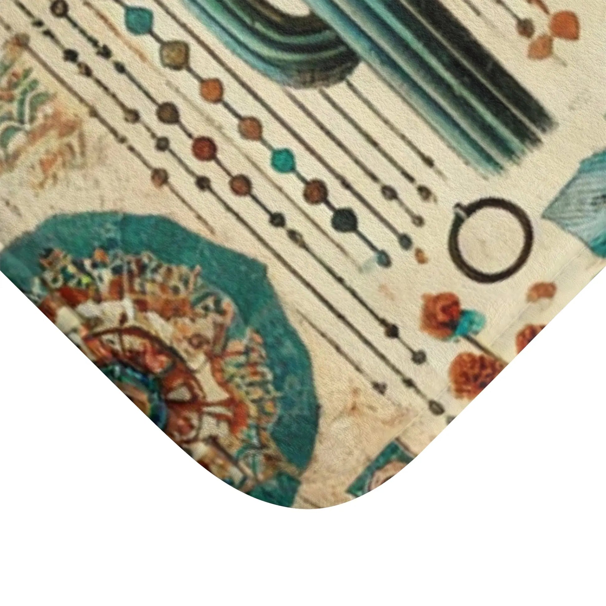 Bohemian Southwestern Desert Floral Bath Mat