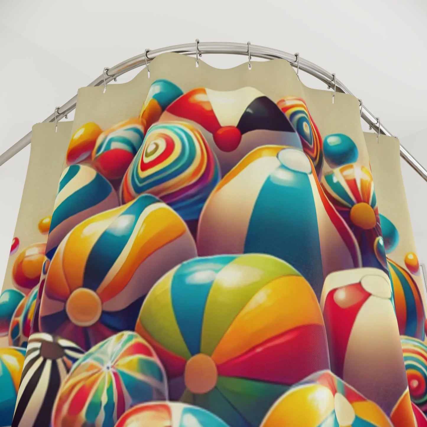 Whimsical Beach House Shower Curtain