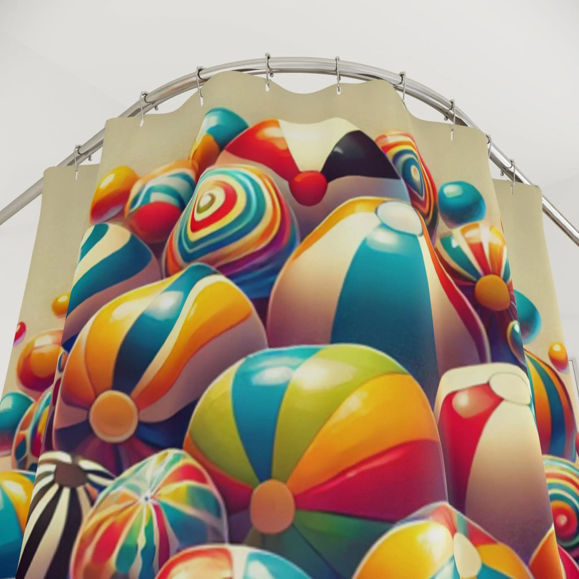 Whimsical Beach House Shower Curtain