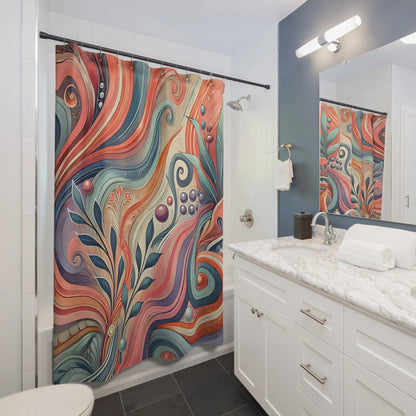 Floral Abstract Shower Curtain