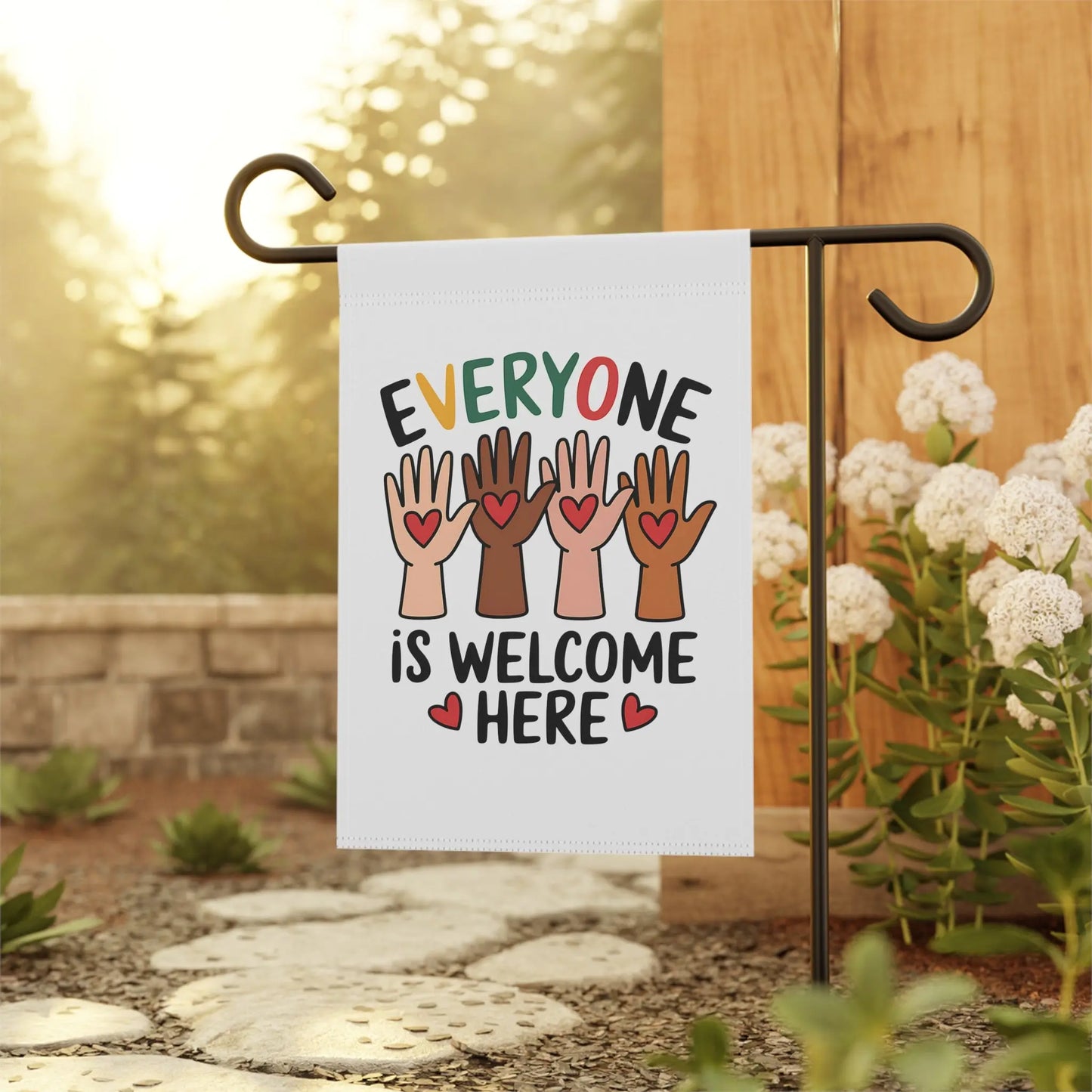 Welcome Here Garden Banner