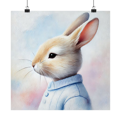 Adorable Bunny Art Print // Whimsical Home Decor // Bedroom...