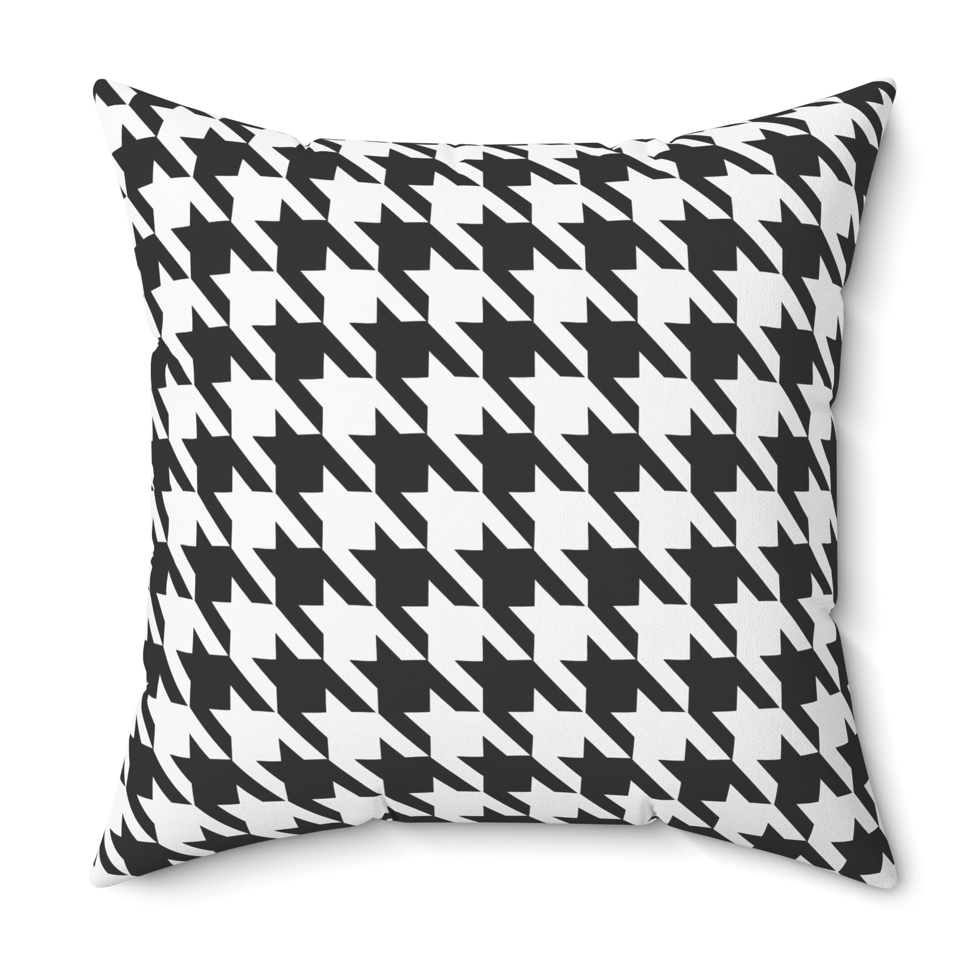 Houndstooth Black & White Decorative Pillow2