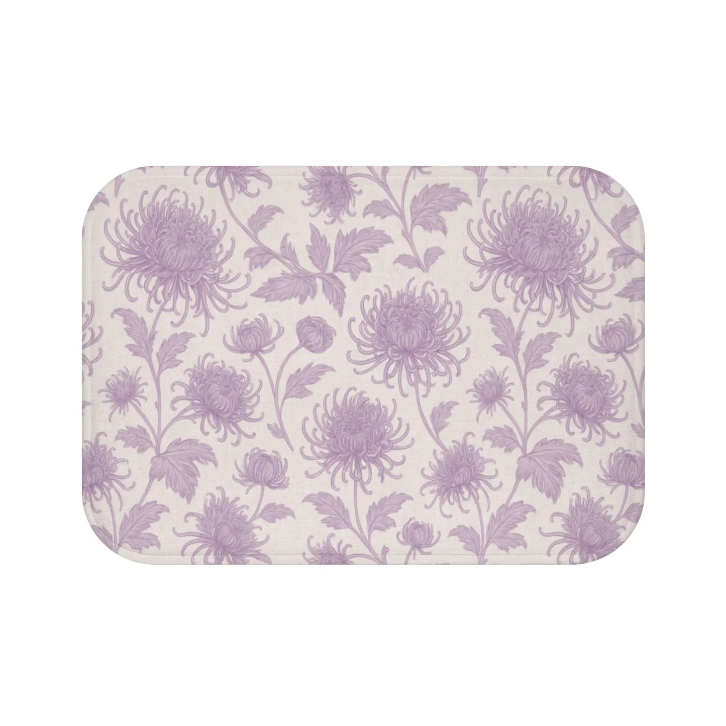 Lavender Floral Bath Mat