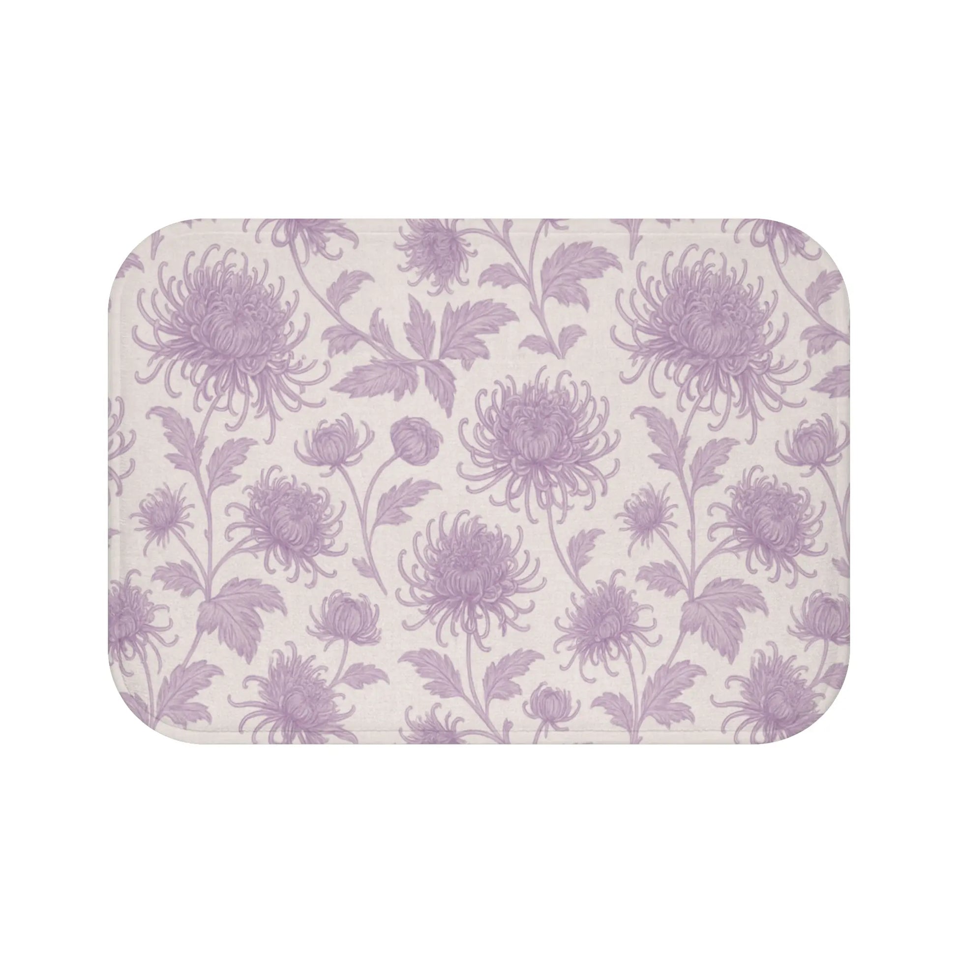 Lavender Floral Bath Mat