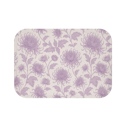 Lavender Floral Bath Mat