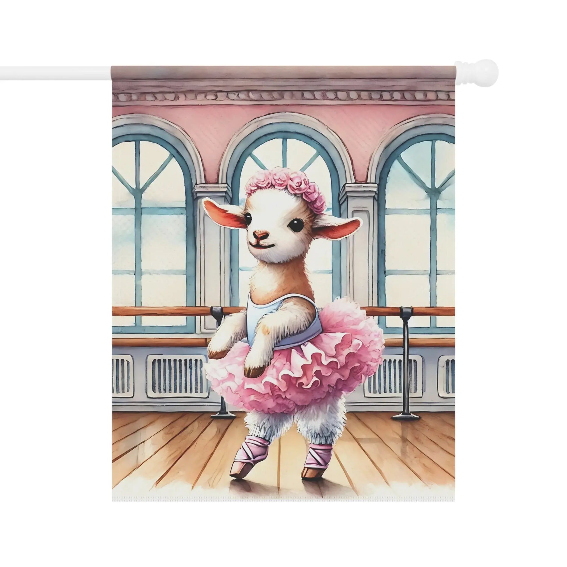 Ballet Lamb Garden Flag