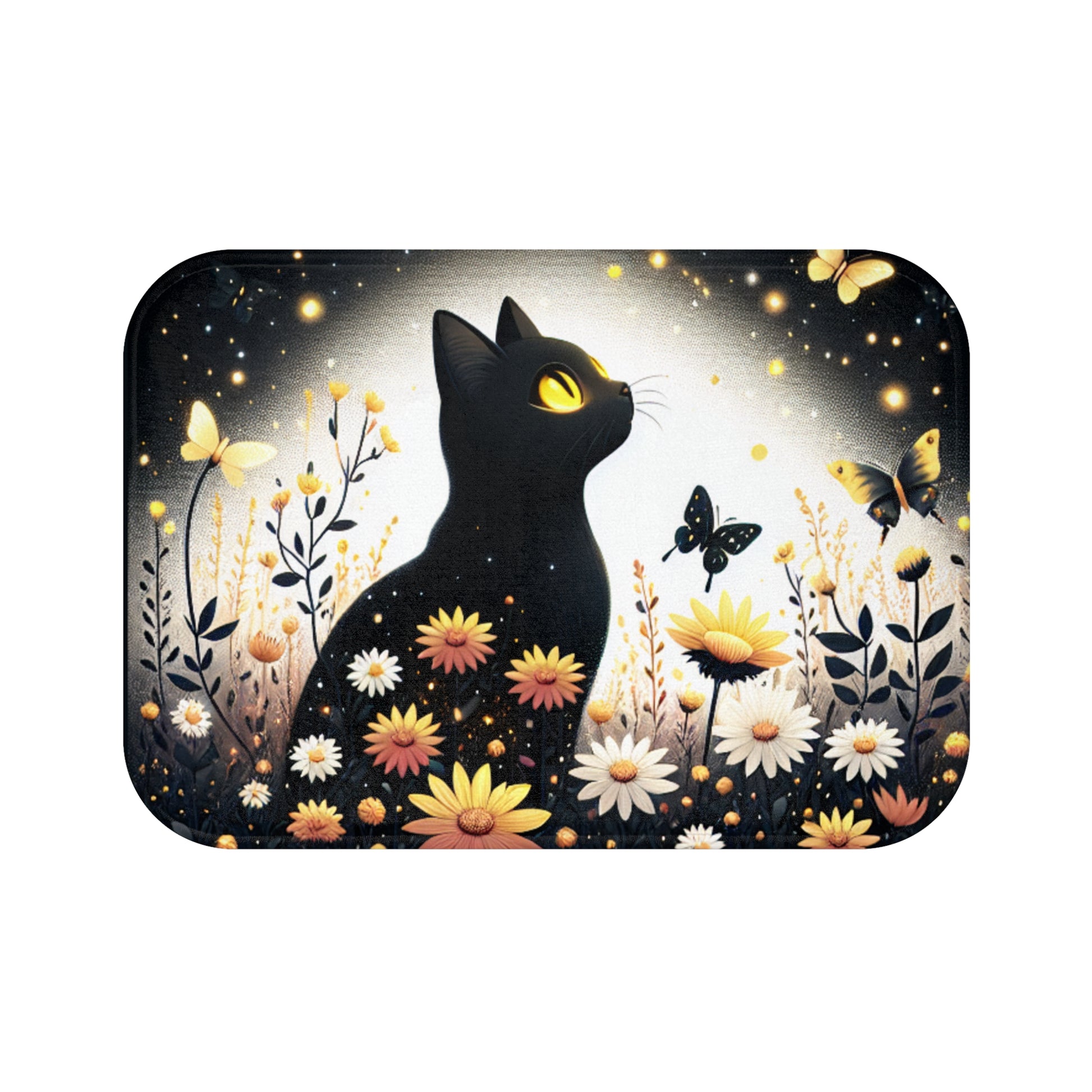 Whimsical Cat Bath Mat