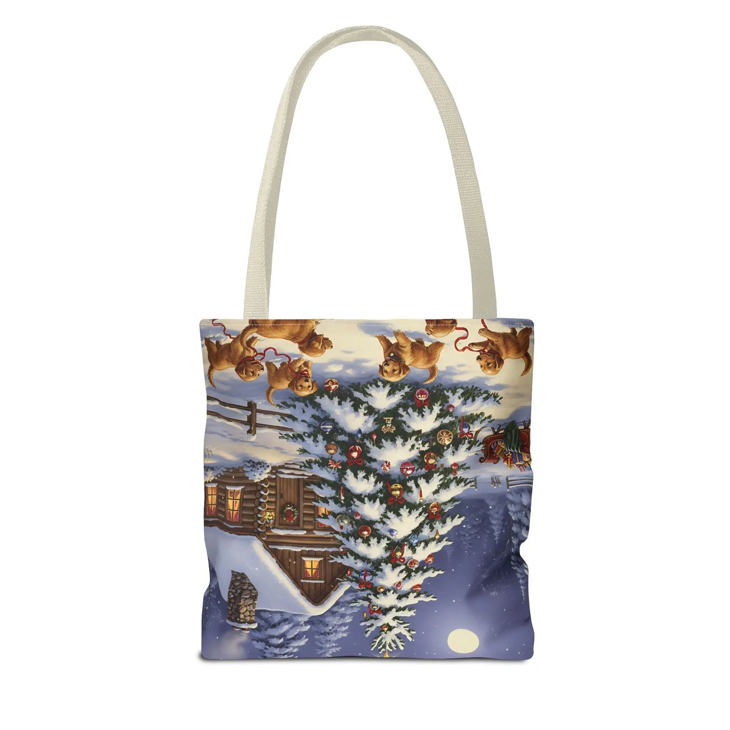 Christmas Cute Puppies Tote Bag