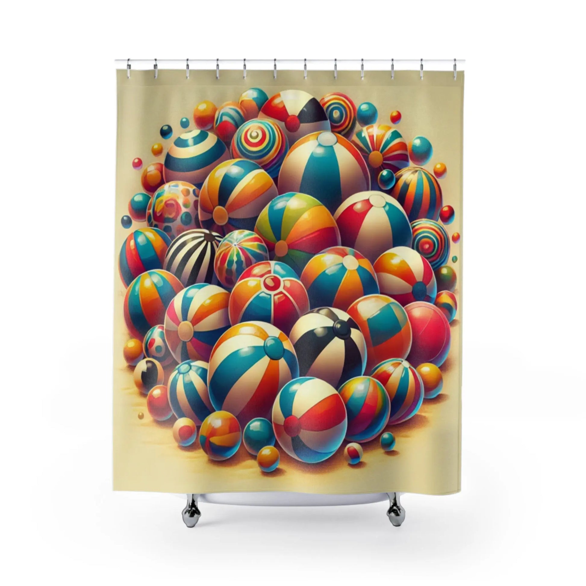 Whimsical Beach House Shower Curtain