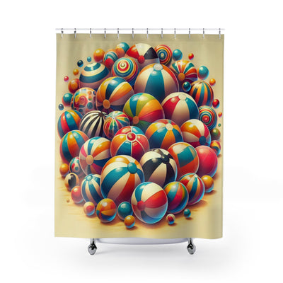 Whimsical Beach House Shower Curtain