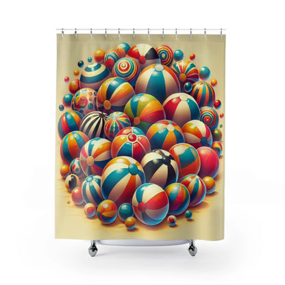 Whimsical Beach House Shower Curtain