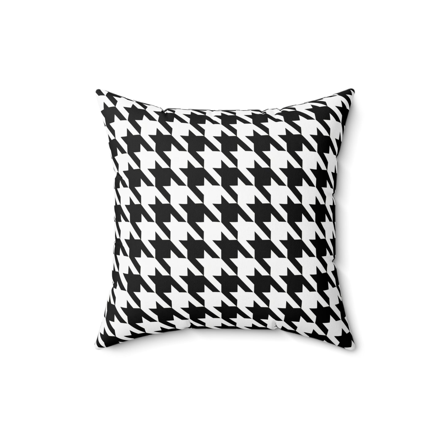 Houndstooth Black & White Decorative Pillow2