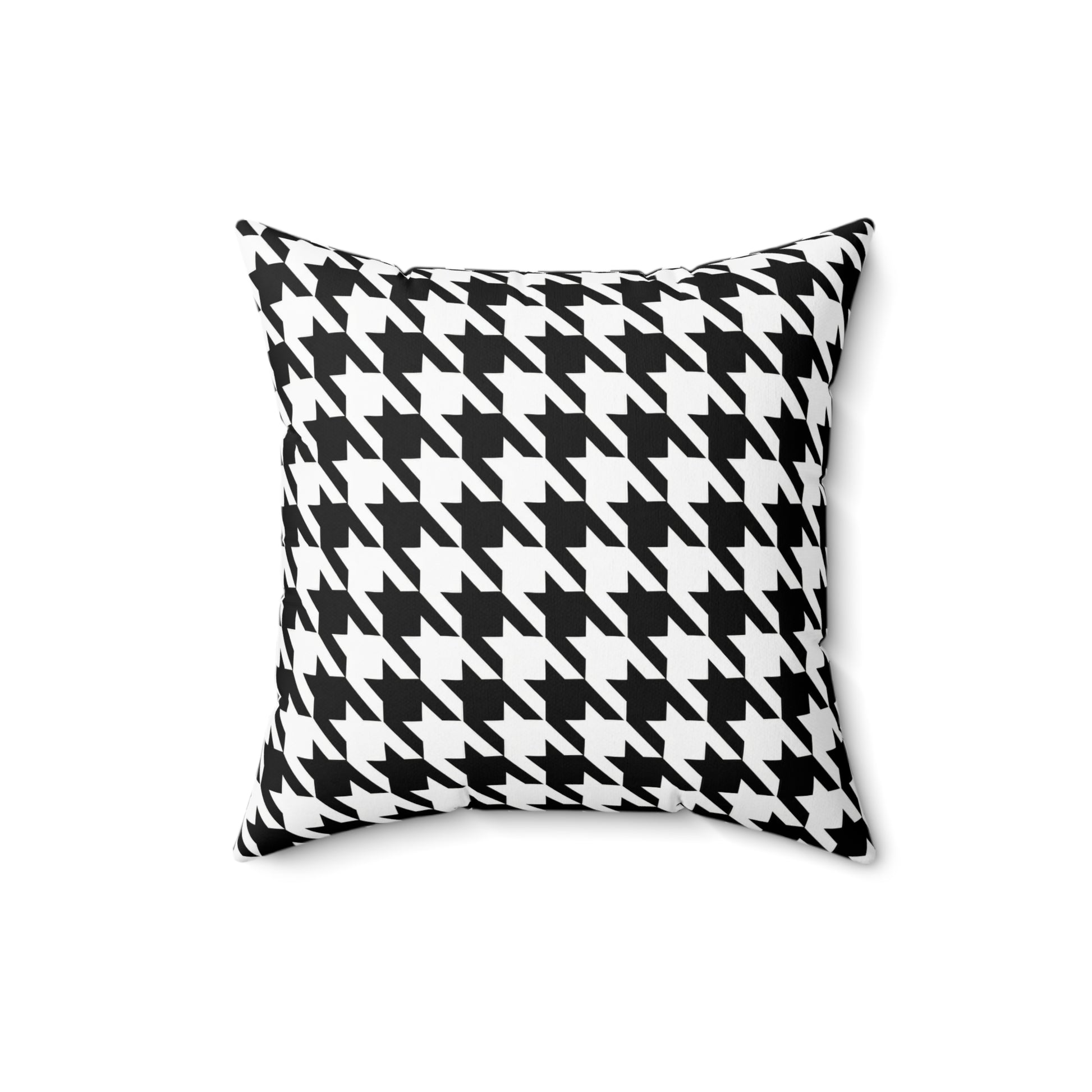 Houndstooth Black & White Decorative Pillow2