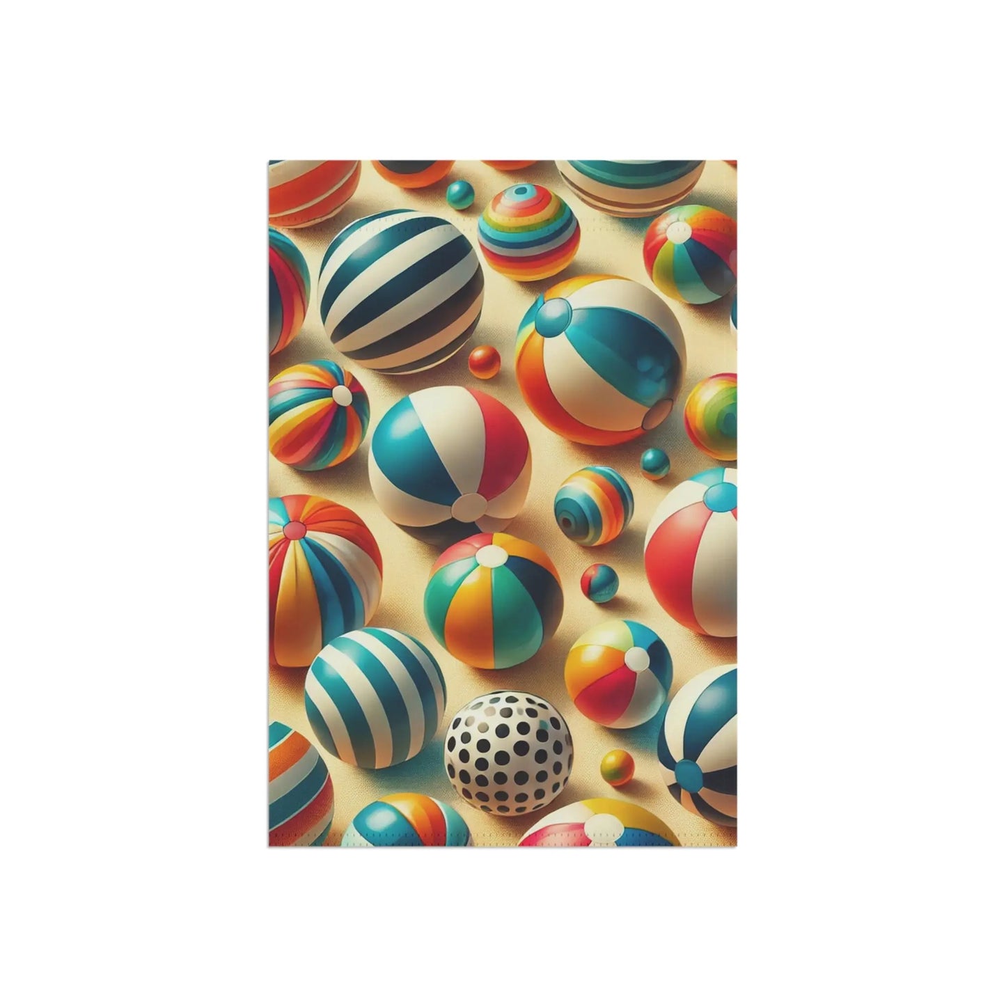Colorful Beach Ball Garden Banner