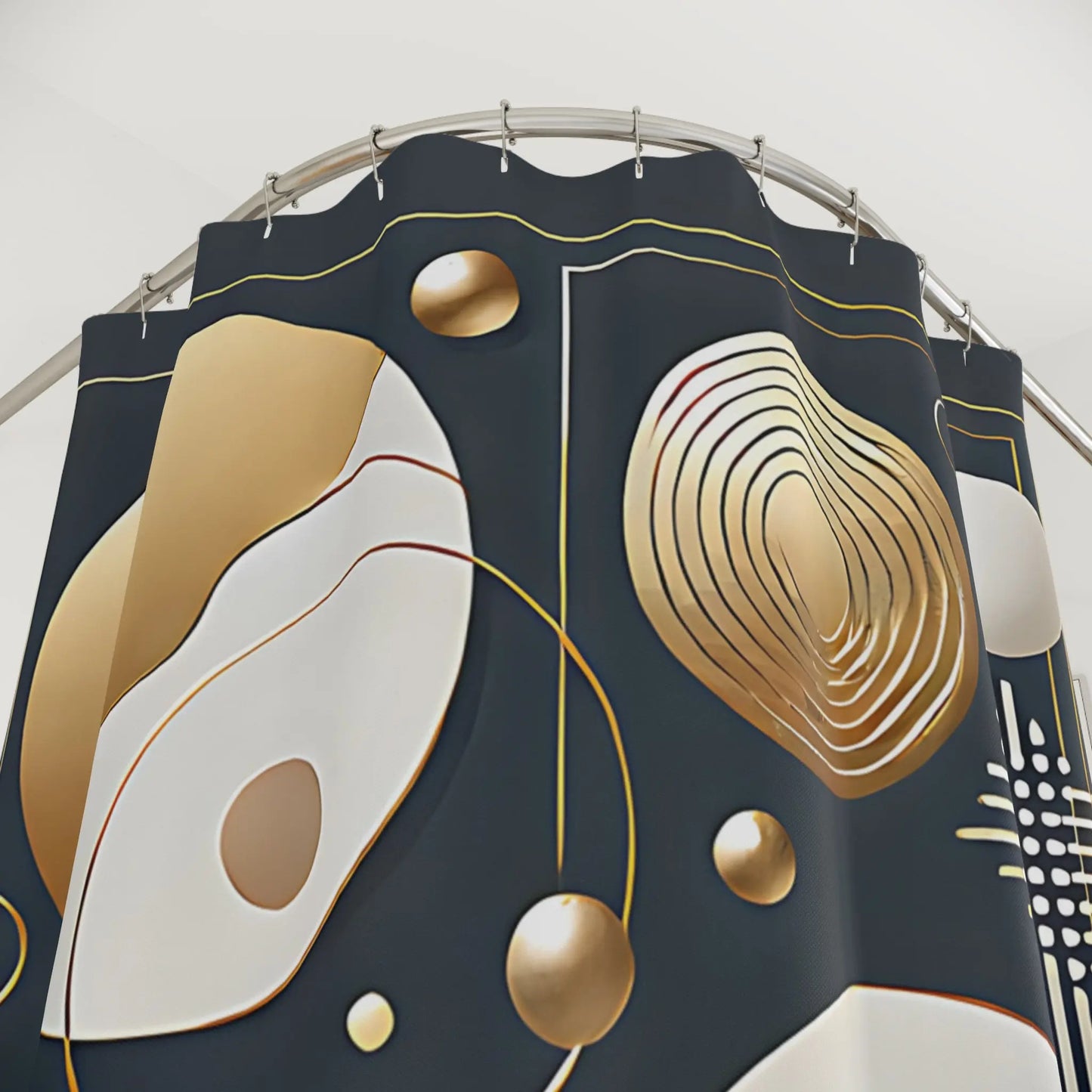 Modern Geometric Shower Curtain