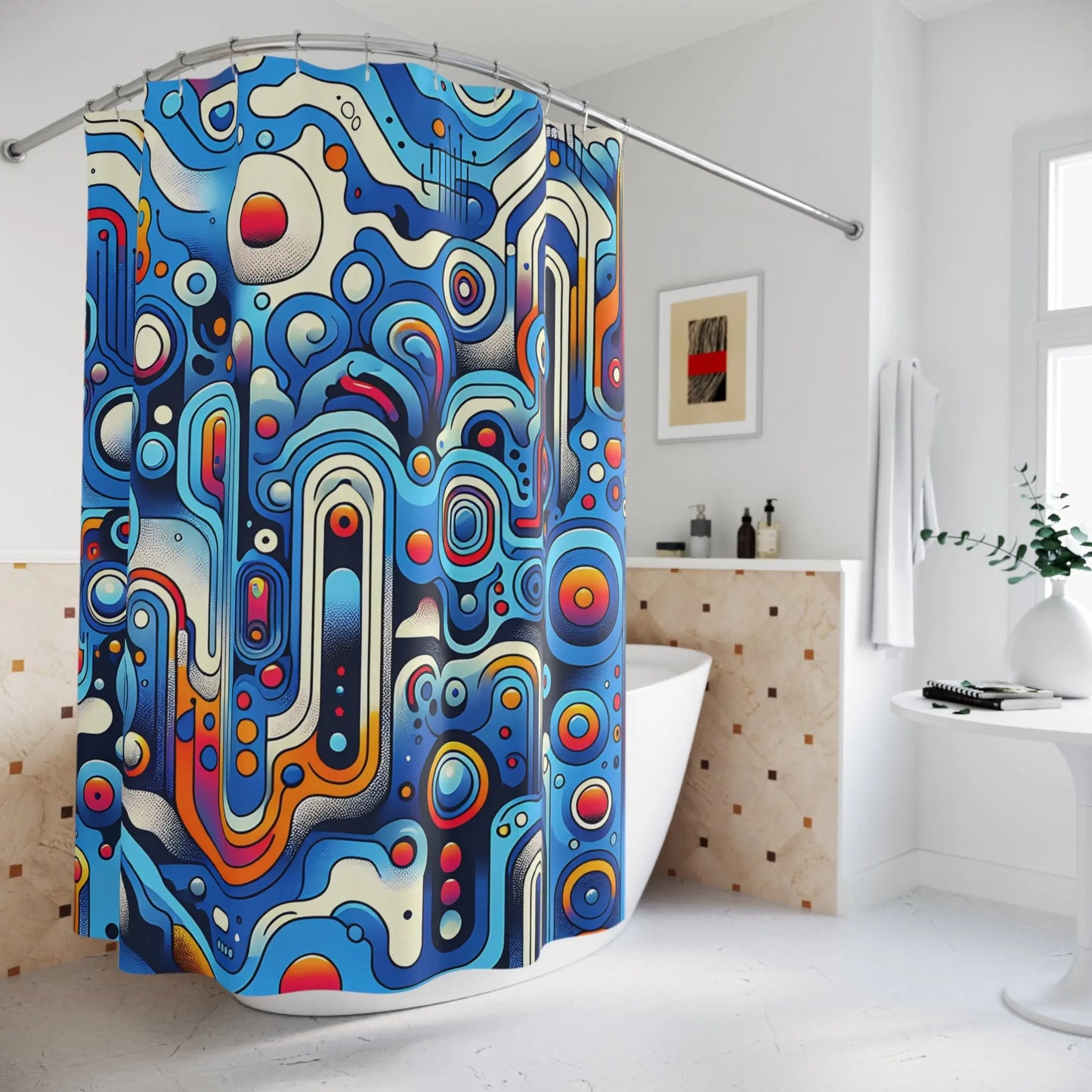 Modern Boho Shower Curtains