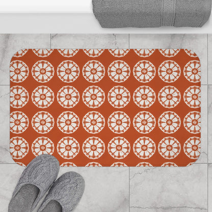Japanese Shibori Terracotta Bath Mat
