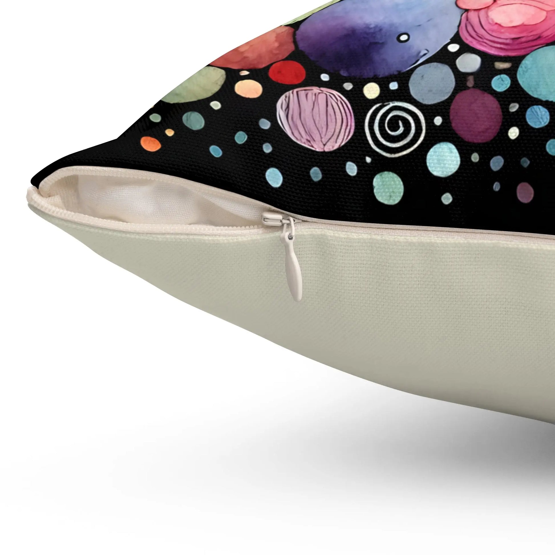 Colorful Abstract Throw Pillow