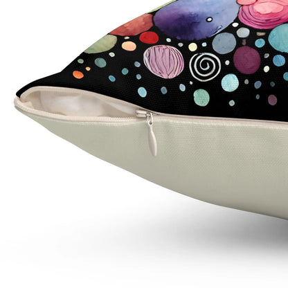 Colorful Abstract Throw Pillow