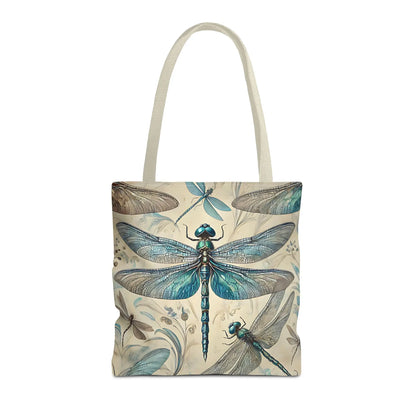 Blue Dragonfly Illustration Tote Bag