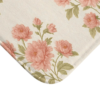 Floral Bath Mat for a Cozy Bathroom