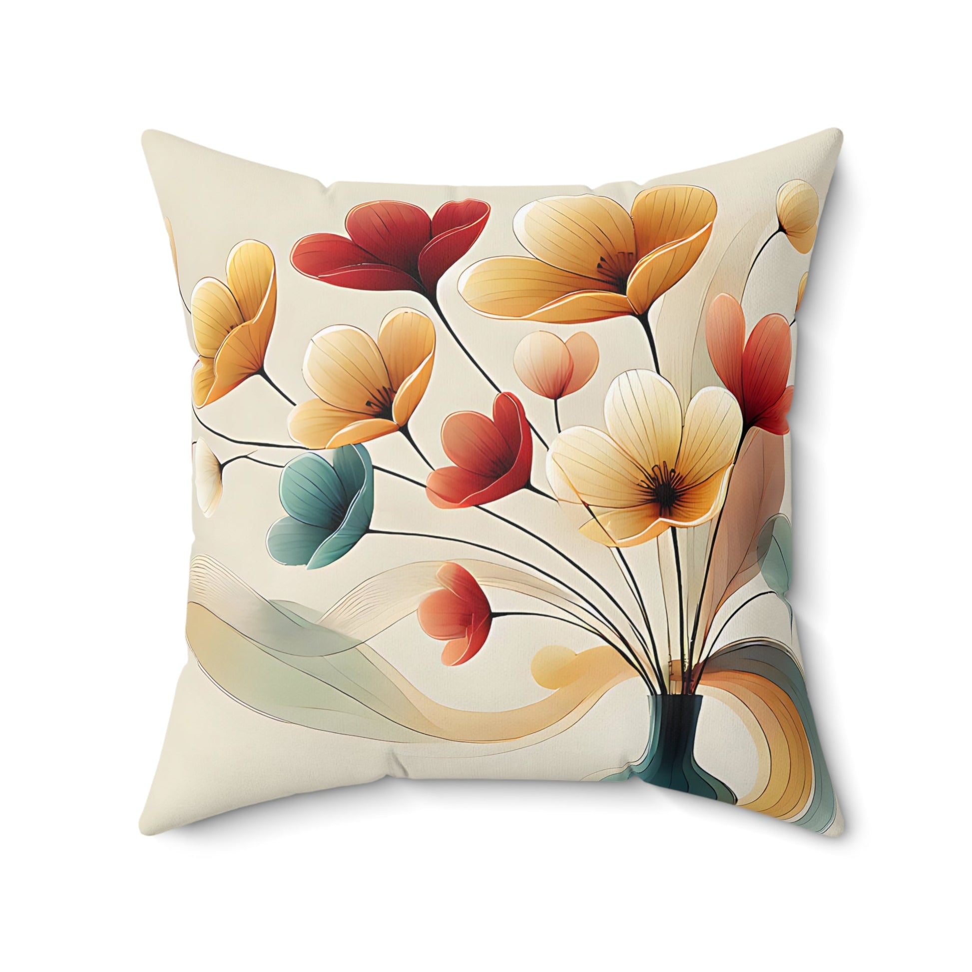 Floral Decorative Pillow
