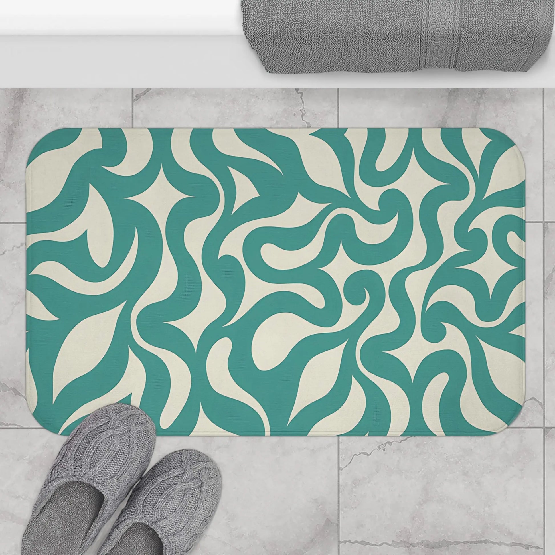 Bohemian Waves Bath Mat