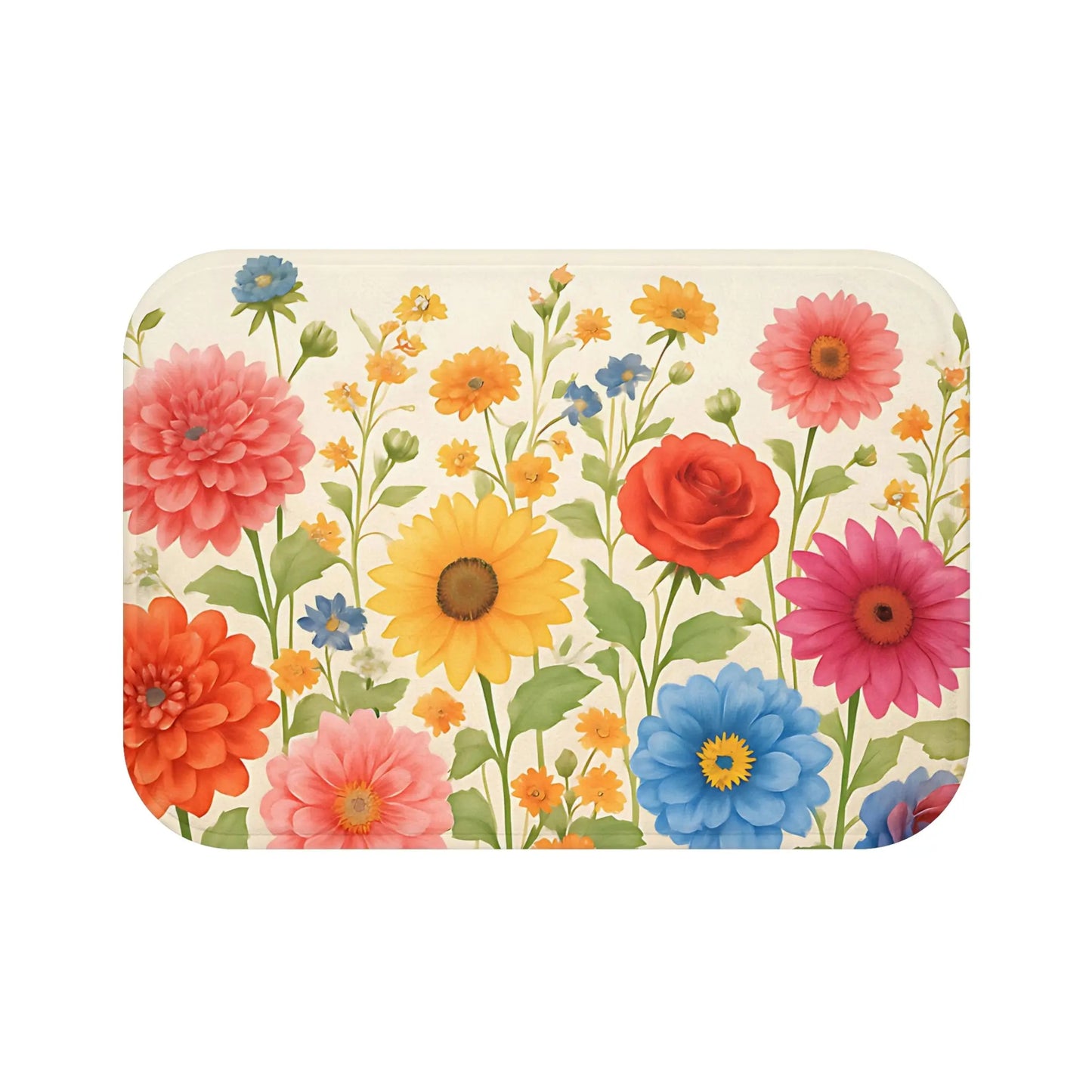 Floral Bath Mat