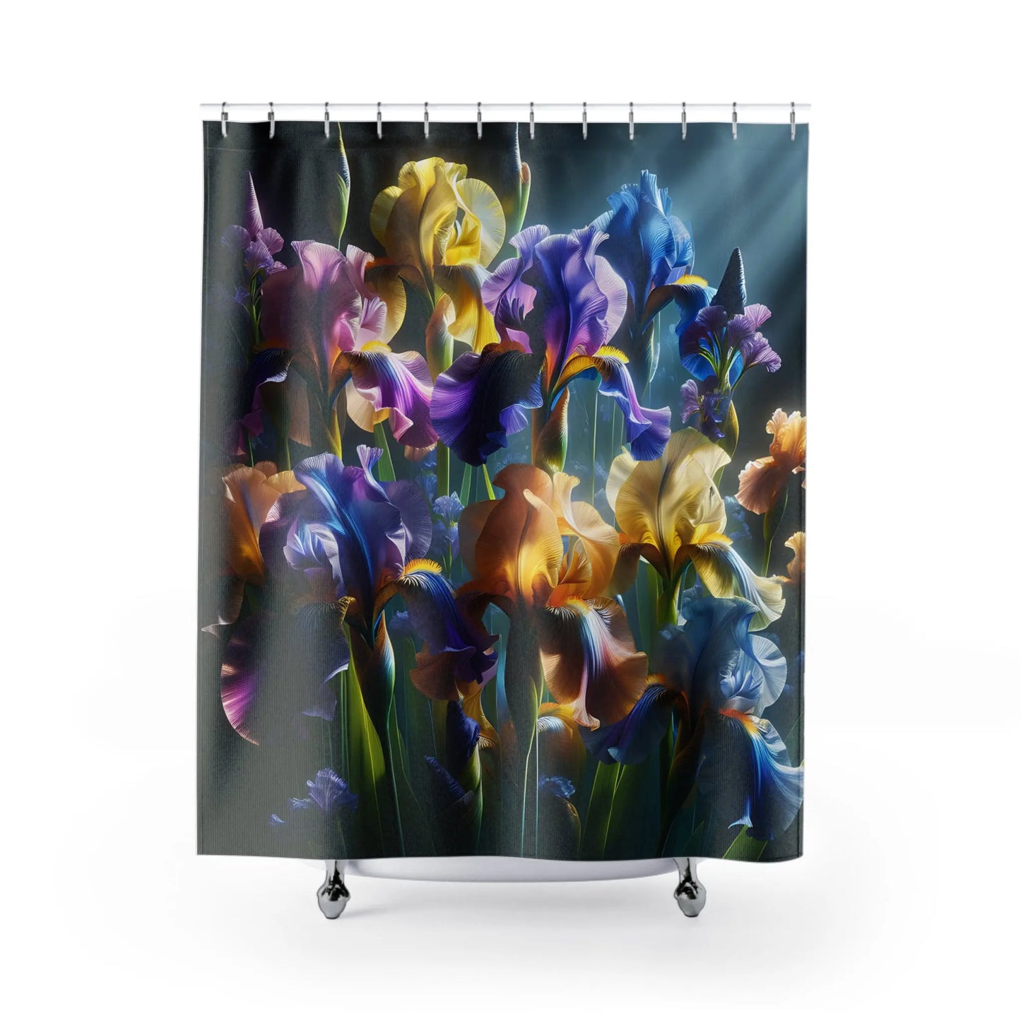 Iris Flowers Shower Curtain