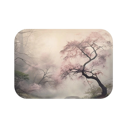 Serene Cherry Blossom Bath Mat