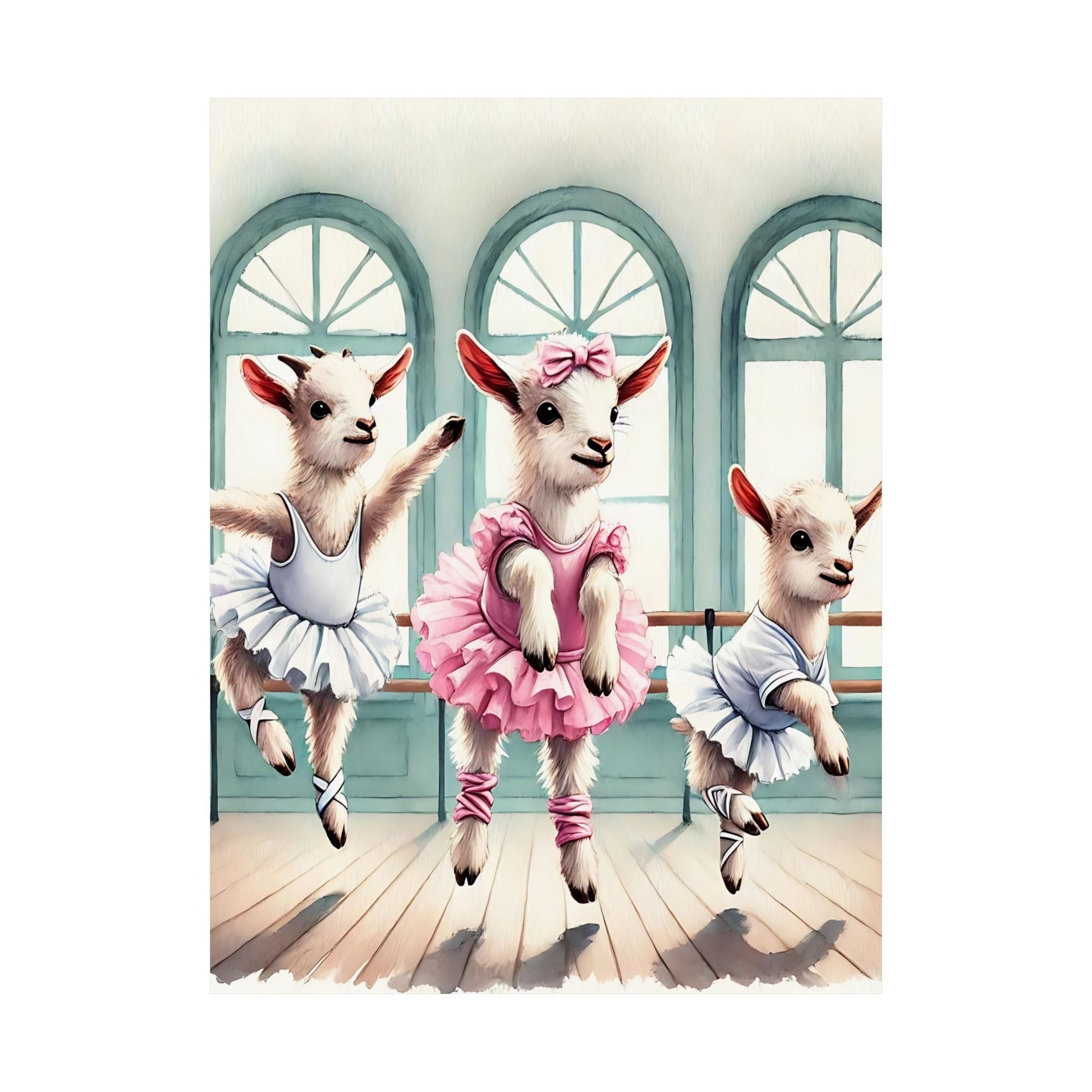 Ballet Goat Art Print
