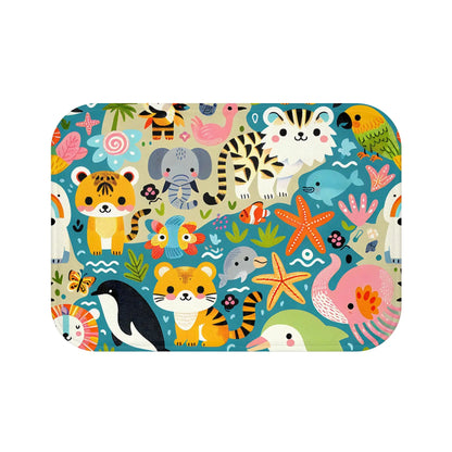 Whimsical Animal Bath Mat