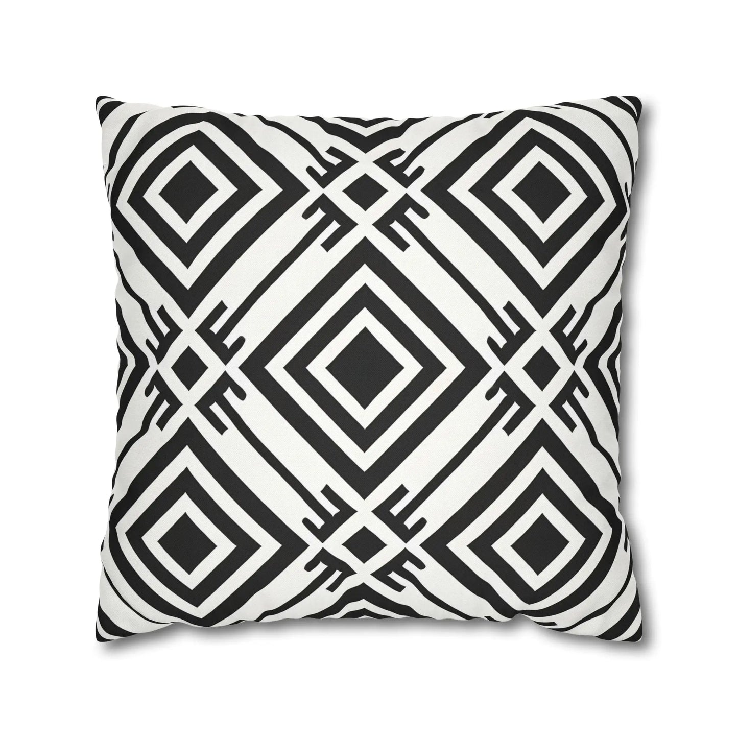 Geometric Black and White Pillowcase