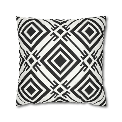 Geometric Black and White Pillowcase