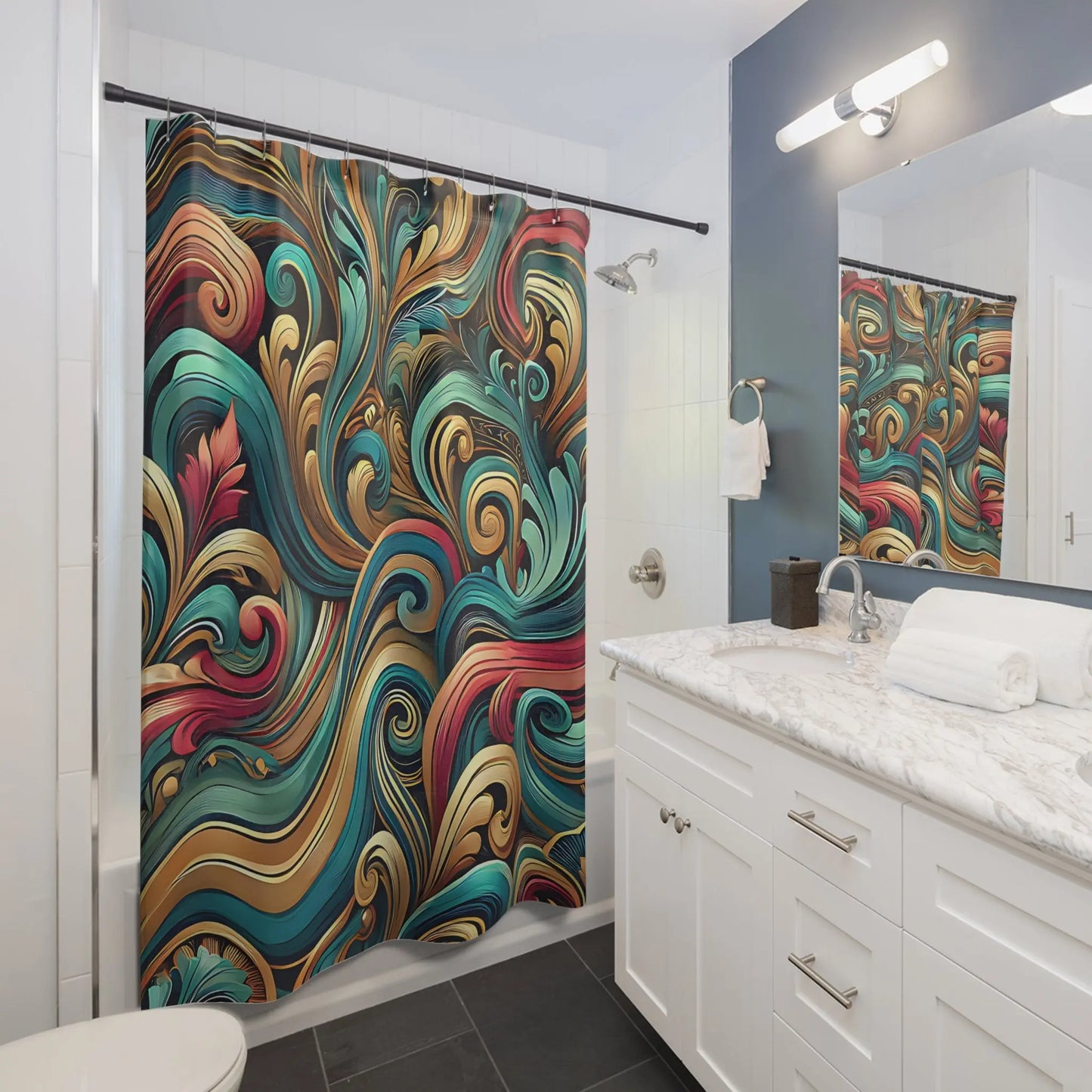 Contemporary Style Shower Curtains