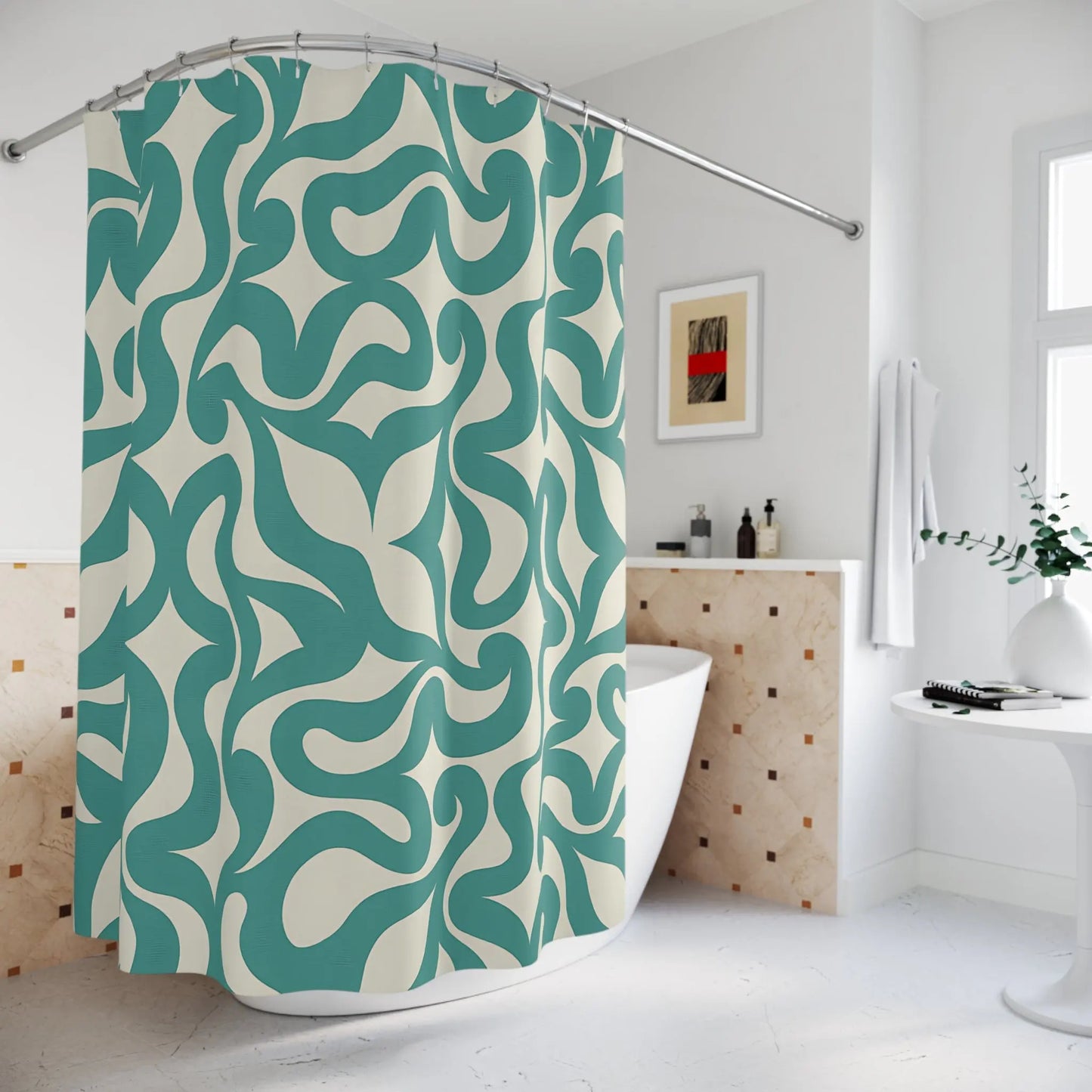 Bohemian Waves Shower Curtain