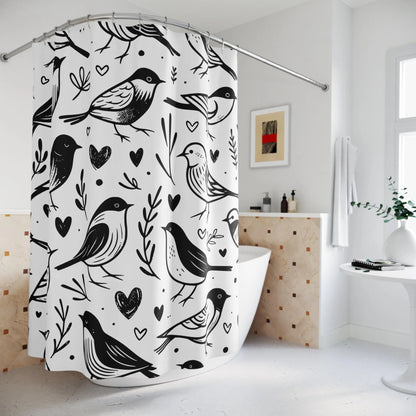 Whimsical Bird Shower Curtain