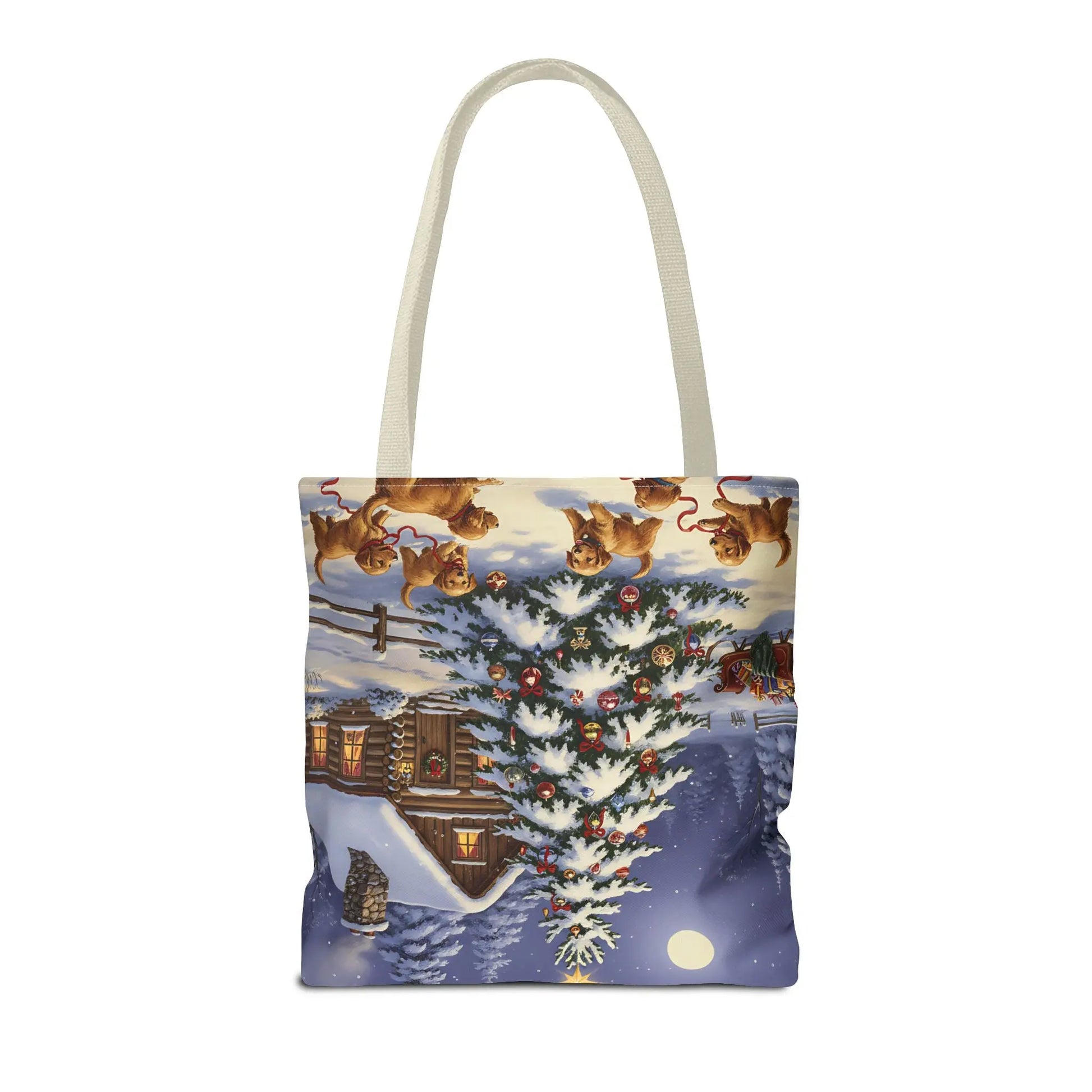 Christmas Cute Puppies Tote Bag