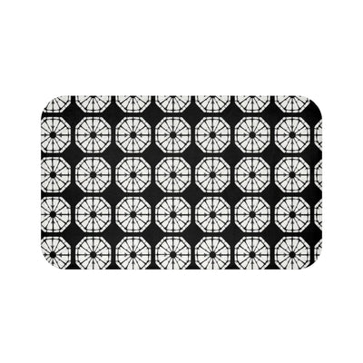 Japanese Shibori Black Bath Mat