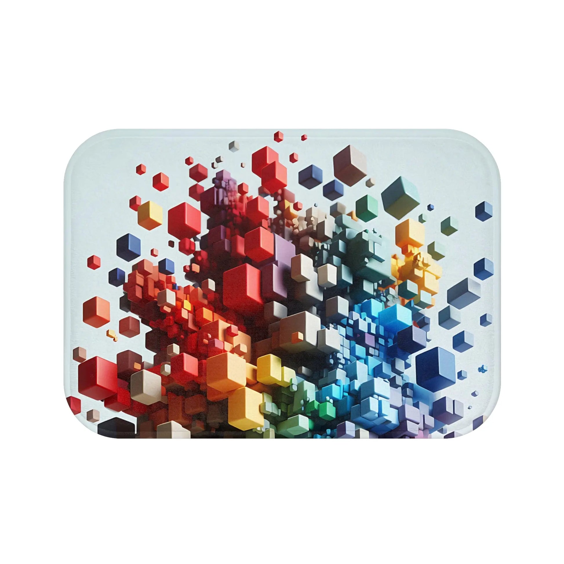 Colorful Geometric Bath Mat
