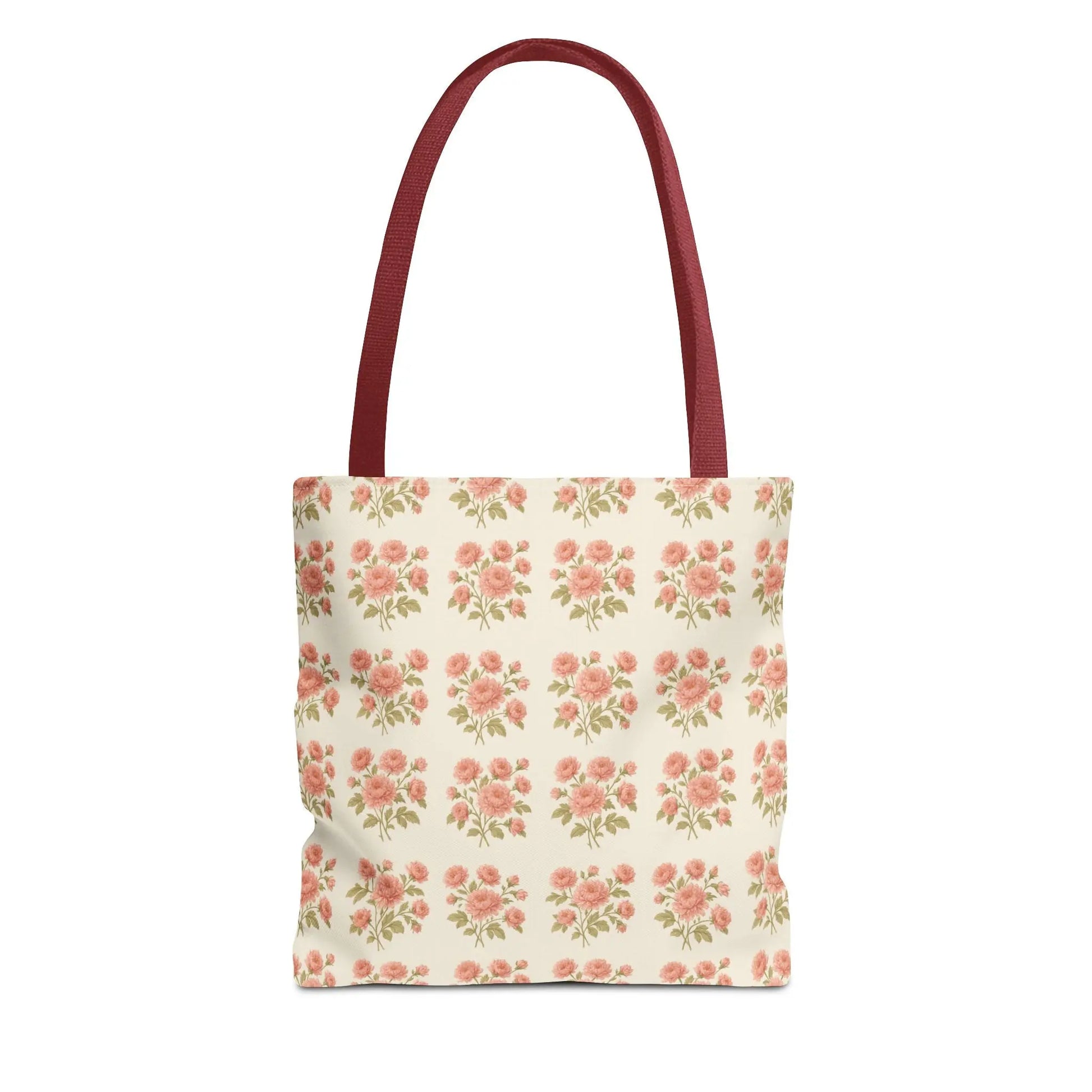 Vintage Rose Repeat Pattern Tote Bag