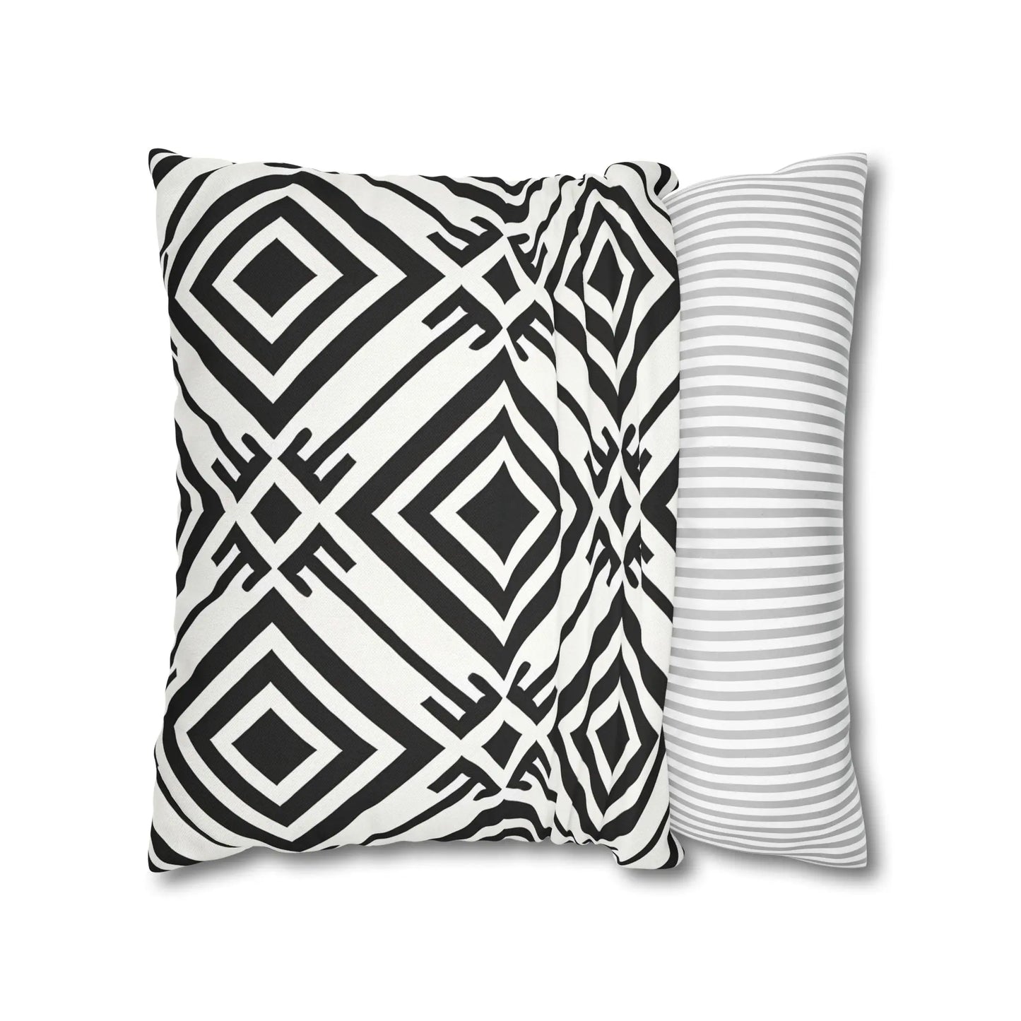 Geometric Black and White Pillowcase