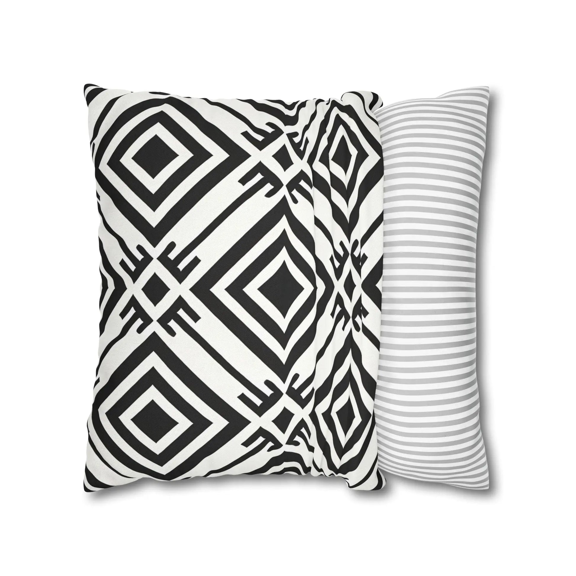 Geometric Black and White Pillowcase