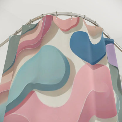 Retro Pastel Color Shower Curtain