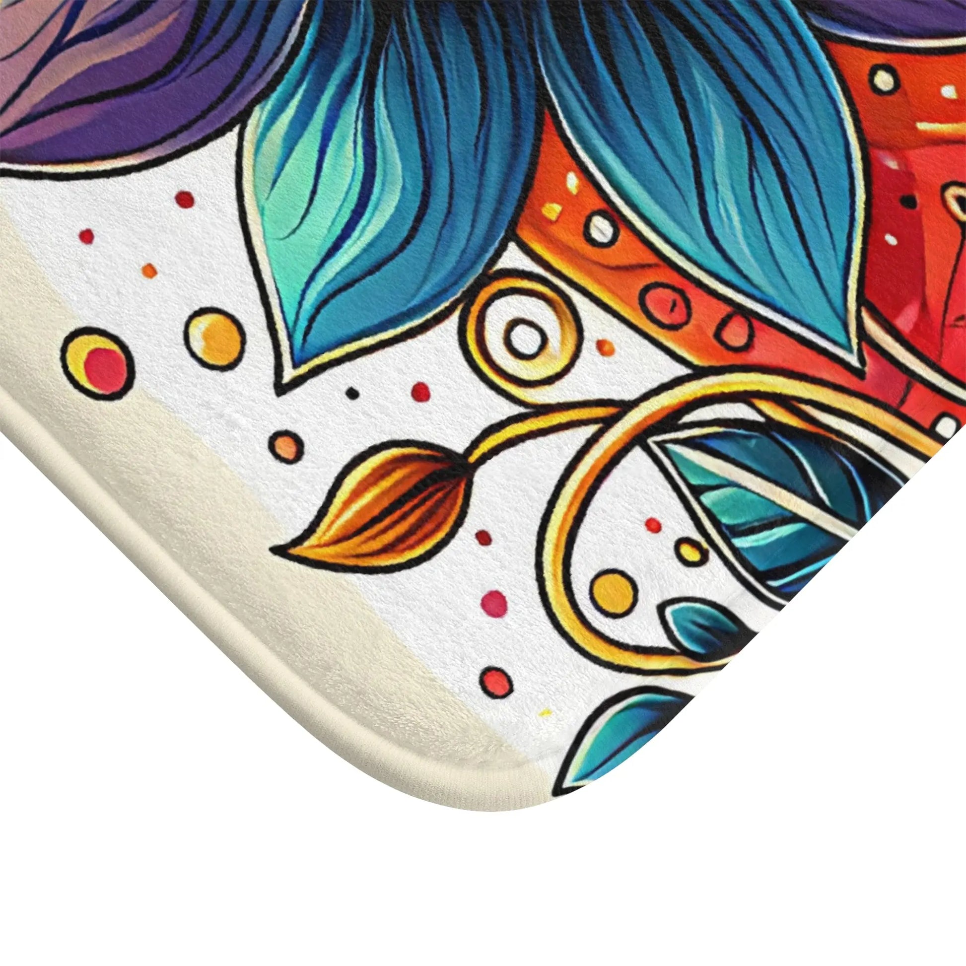 Bohemian Floral Bath Mat