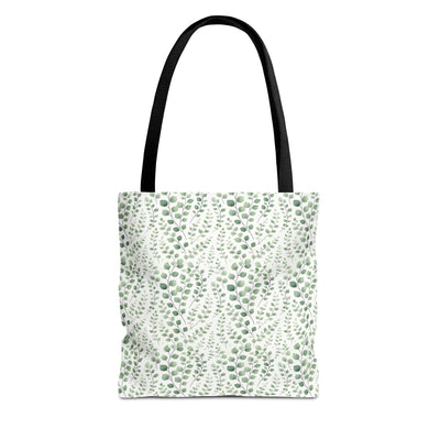 Watercolor Eucalyptus Pattern Tote Bag
