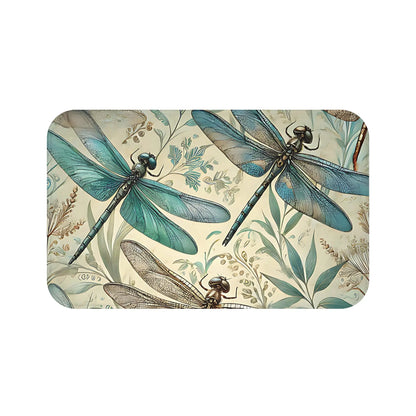 Botanical Dragonfly Bath Mat