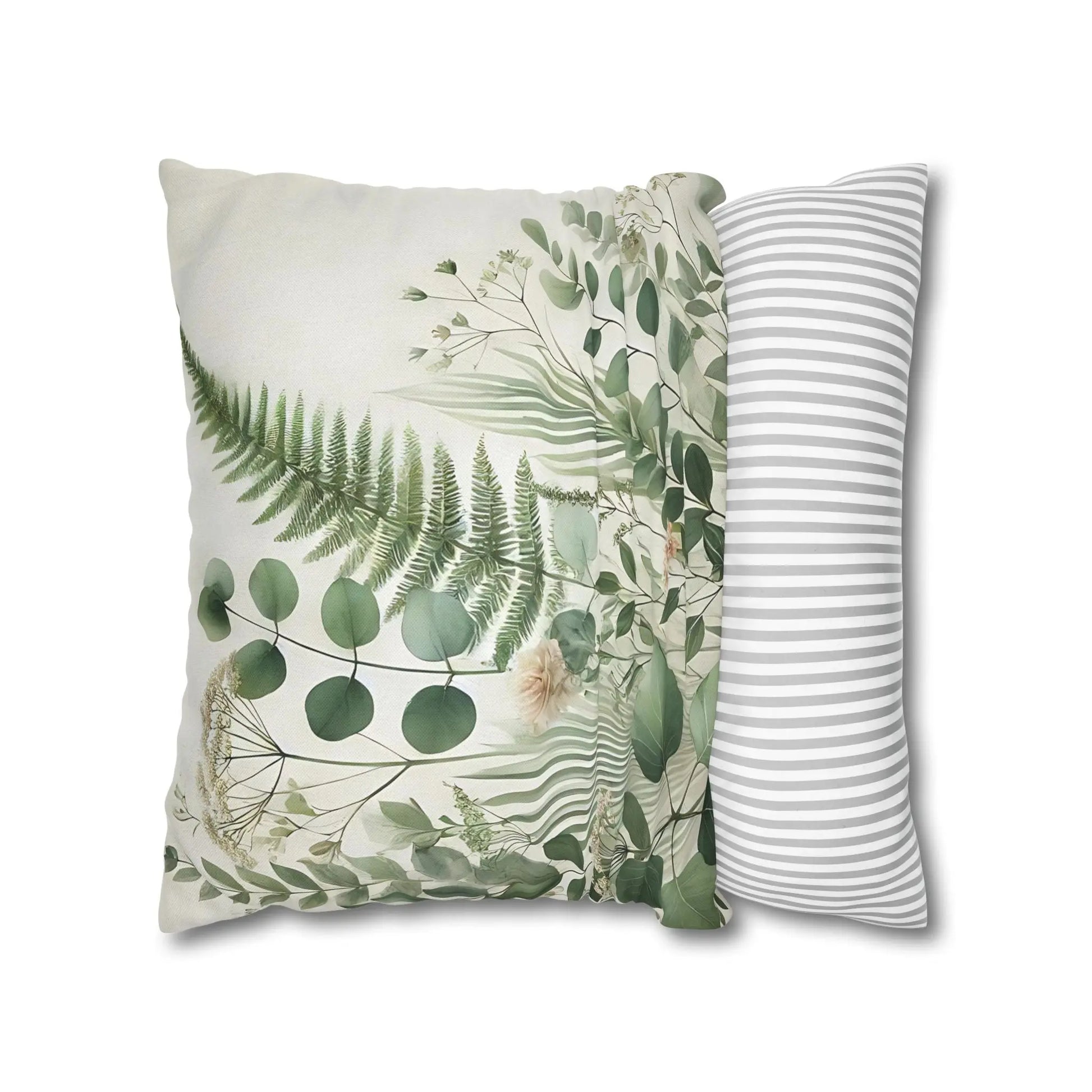 Botanical Print Square Pillowcase